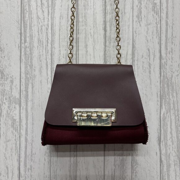 Womens Zac Posen Eartha Mini Crossbody Bag Burgundy EUC - Picture 1 of 10